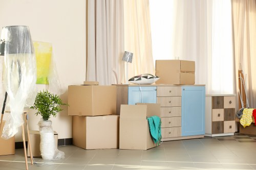 House movers preparing a local home move in Greenwich