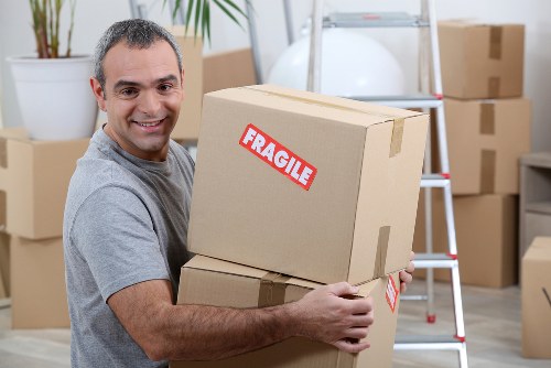 Home moving team preparing a Greenwich house relocation