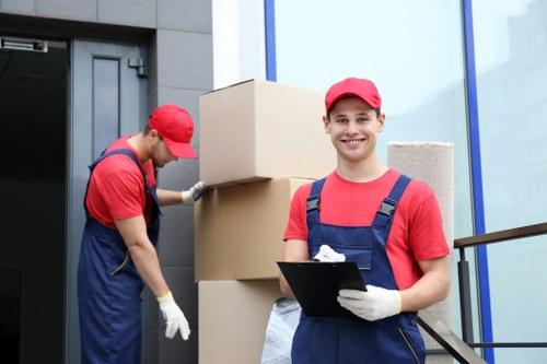 Customer service complaint review with moving company paperwork