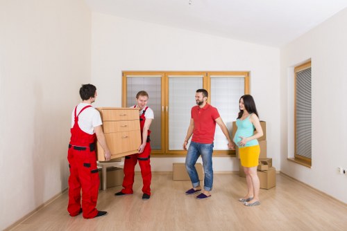 Removal team planning a move in Greenwich near local homes