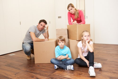A local removals team handling a commercial move near Greenwich