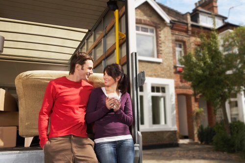 Commercial moving truck service for Greenwich office relocation